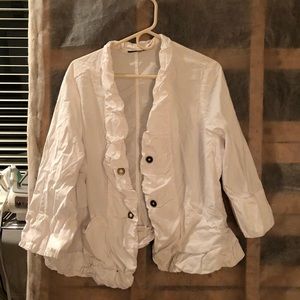 white button down